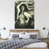 絵画の白黒 キャンバスプリント (インサイチュ (寝室))