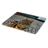 絵画の美しい猫 カッティングボード (角)