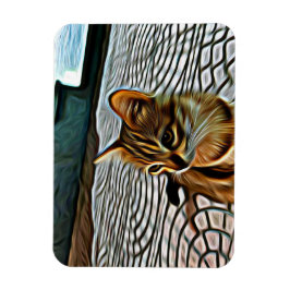 絵画の美しい猫 マグネット