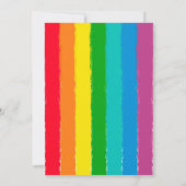 絵画の芸術のパーティーの誕生日の招待状の招待 招待状 (裏面)