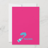 絵画の芸術の子供の誕生日のパーティー 招待状 (裏面)