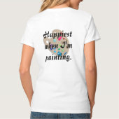 絵画の芸術の芸術家のギフトのスタジオのワイシャツ Tシャツ (裏面)