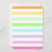 絵画の誕生日のパーティの招待状、芸術の誕生日 招待状 (裏面)