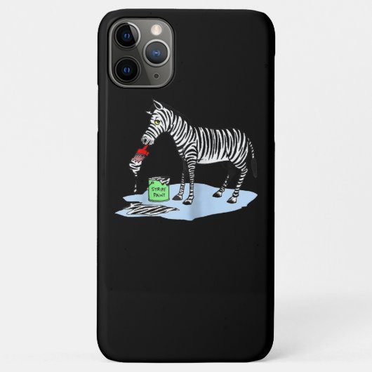 絵画の |おもしろいマンガ絵画ー・ゼブラ Case-Mate iPhoneケース (裏面)