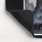 絵画の |アート日本のさくらんぼブロッサムマウンテン マウスパッド (コーナー)