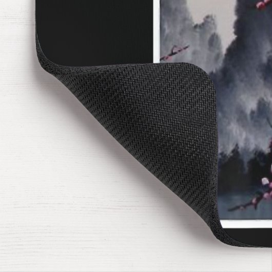 絵画の |アート日本のさくらんぼブロッサムマウンテン マウスパッド (コーナー)