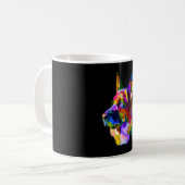 〜絵画の|ドイツの羊飼絵画いの芸術を愛犬の母 コーヒーマグカップ (正面左)