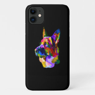 絵画の ドイツ絵画の飼い犬の母 iPhone 11 ケース