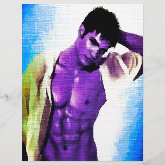 絵画の：パープルピープルピープル・イーター (正面)