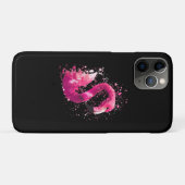 絵画の |フラミンゴピンクの水絵画色の贈り物 Case-Mate iPhoneケース (裏面(横))