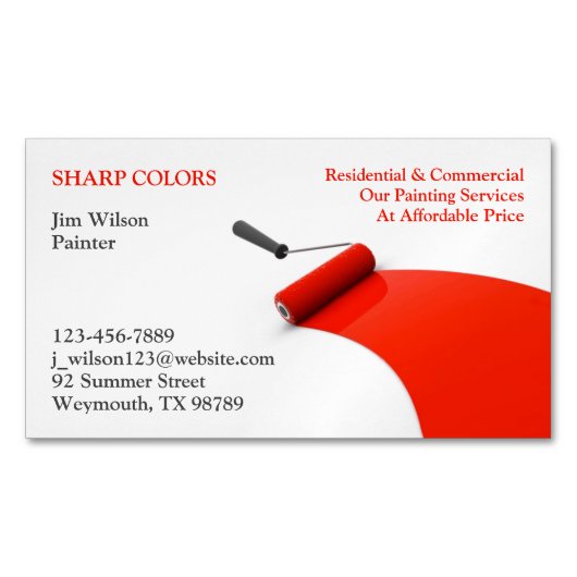 絵画の マグネット名刺 (正面)