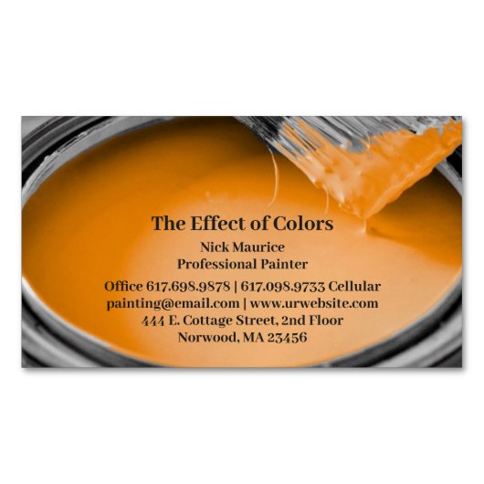 絵画の マグネット名刺 (正面)