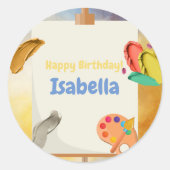 絵画の ラウンドシール (正面)