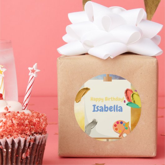 絵画の ラウンドシール (パーティー)