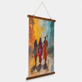 絵画の 吊り下げ型タペストリー (傾斜あり)