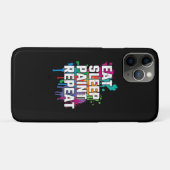 絵画の 食べ| 絵を描リプ絵を描スのおもしろいスリープ Case-Mate iPhoneケース (裏面(横))