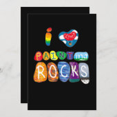 絵画の | I Love Rock 絵画's おもしろい Rock Painter 招待状 (正面/裏面)