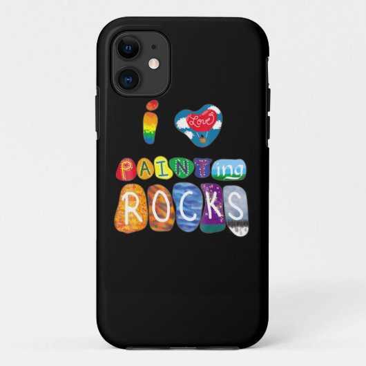 絵画の | I Love Rock 絵画's おもしろい Rock Painter Case-Mate iPhoneケース (裏面)