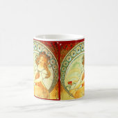 絵画のFrom The Arts Series byミュシャ コーヒーマグカップ (中央)