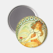 絵画のFrom The Arts Series byミュシャ マグネット (正面/裏面)