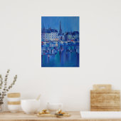 絵画のHonfleur - Normandy,フランス ポスター (キッチン)