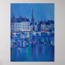 絵画のHonfleur - Normandy，フランス