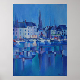 絵画のHonfleur - Normandy，フランス ポスター