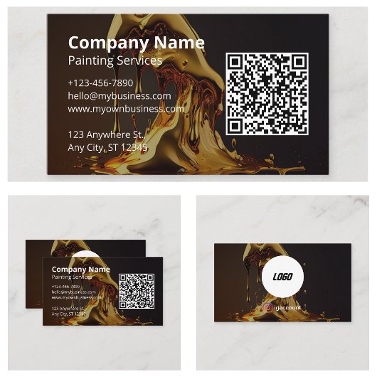 絵画のQRコード 名刺