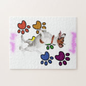 「絵画は前足のパズル。 ジグソーパズル (横)