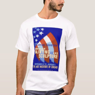 絵画は及び1937 WPAを彫ります Tシャツ