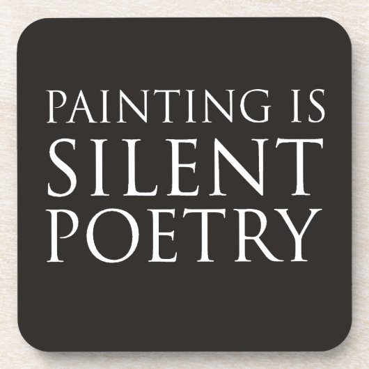 絵画は静かな詩歌です コースター (正面)