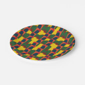 絵画カラフル抽象芸術パーティー ペーパープレート (アングル)