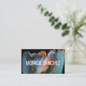 絵画カラフル抽象芸術モダン名刺 名刺 (スタンド正面)