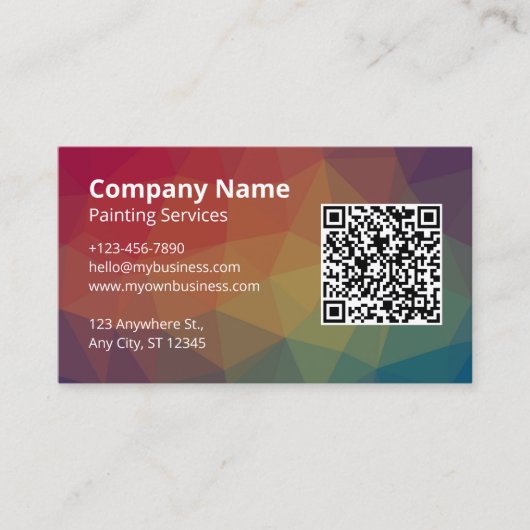 絵画サービス 名刺 (正面)