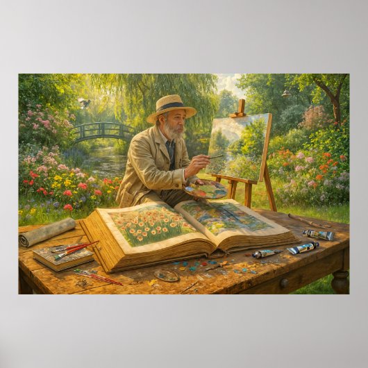 絵画ストーリーブックから庭の画家 ポスター (正面)
