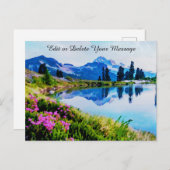 *～*絵画ズレイクフラワーAp19山芸術的脈 ポストカード (正面/裏面)