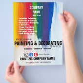 絵画ズ飾フライヤー チラシ (手)