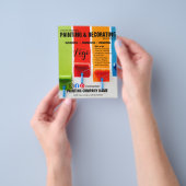 絵画ズ飾フライヤー チラシ (手)