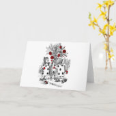 絵画バラは赤 カード (黄色い花)