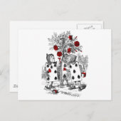 絵画バラは赤 ポストカード (正面/裏面)