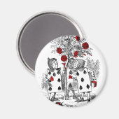 絵画バラは赤 マグネット (正面/裏面)