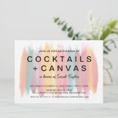 絵画パーティーブライダルシャワー 招待状 (スタンド正面)