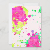 絵画パーティー招待状、アートパーティー 招待状 (裏面)