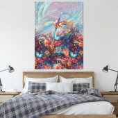 絵画ファンタジー花表現自然 キャンバスプリント (インサイチュ (寝室))