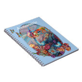 絵画ファンタジー花表現自然 ノートブック (右側)