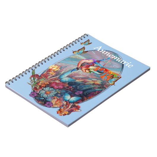 絵画ファンタジー花表現自然 ノートブック (左側)