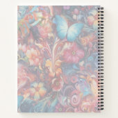 絵画ファンタジー花表現自然 ノートブック (裏面)