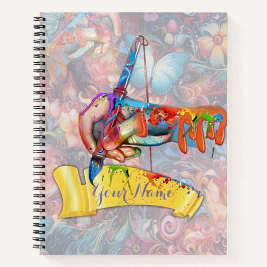 絵画ファンタジー花表現自然 ノートブック (正面)