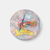 絵画ファンタジー花表現自然 マグネット (正面)