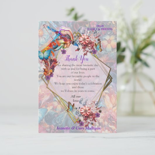 絵画ファンタジー花表現自然 出欠カード (スタンド正面)